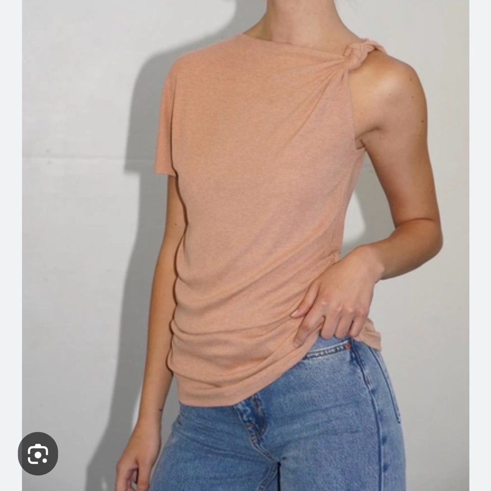 LNA Tan Short Sleeve Women's Top
